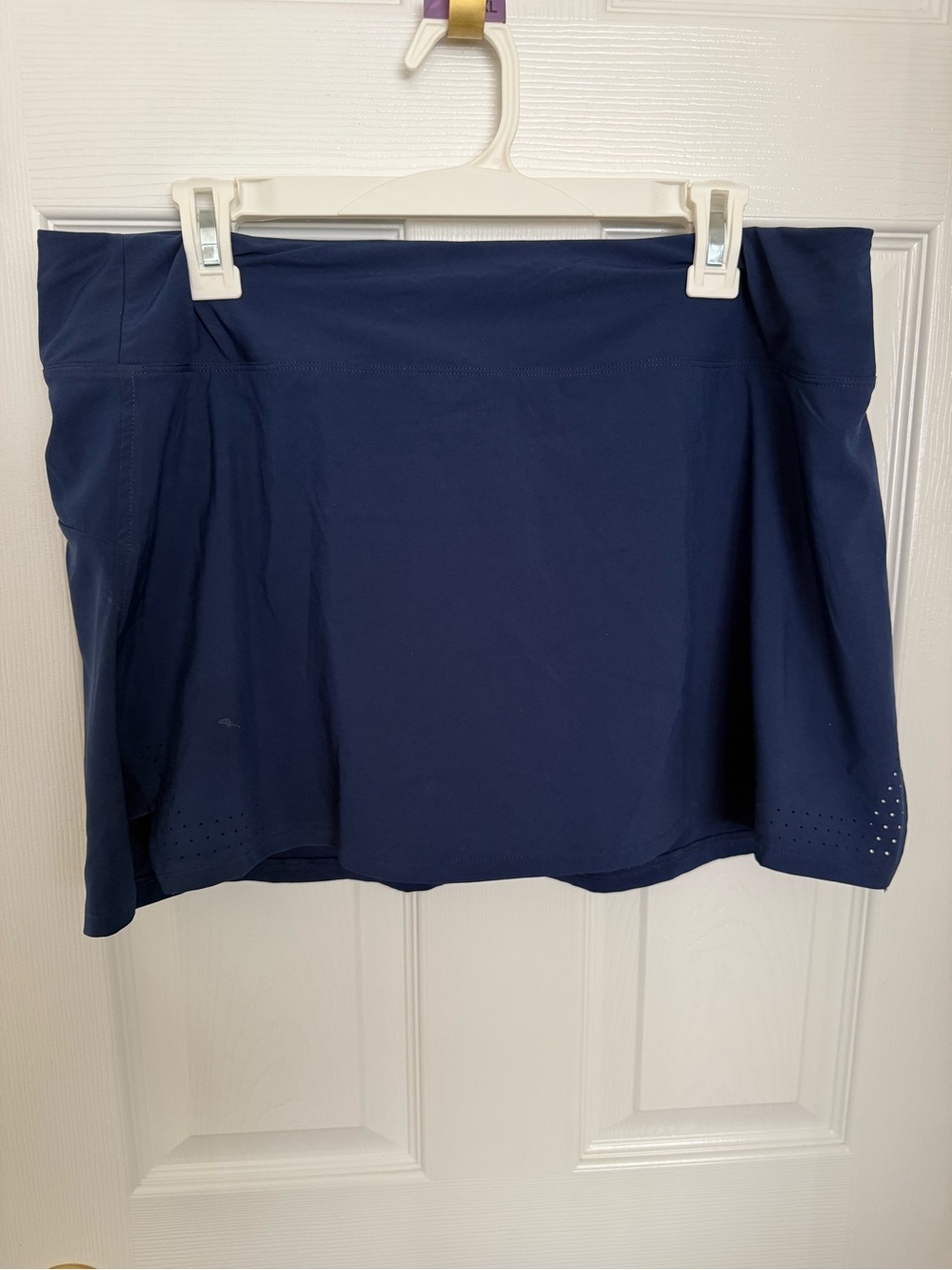 ASICS athletic skirt with under shorts navy blue L - pickleball, tennis, running
